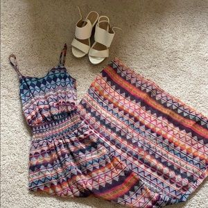 Tribal Print Maxi Dress